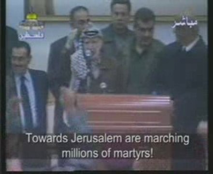 Yasser Arafat : Palestine and Israel conflit
