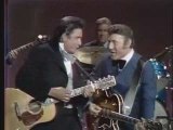 Johnny Cash & Carl Perkins ensemble sur scene