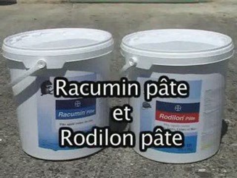 Contre les rats et les souris Racumin pâte et Rodillon pâte