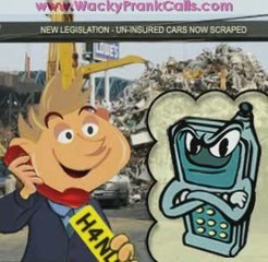 Car Insurance Revoked - From Today! Telephone Prank call.