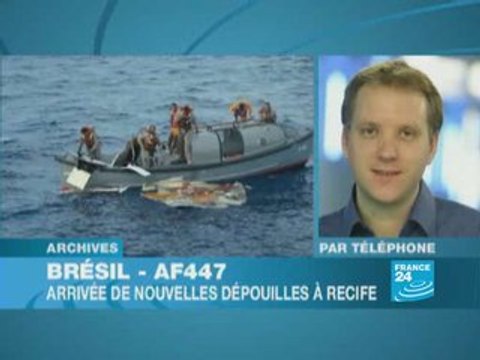 AF 447 - Brésil: arrivée de nouvelles dépouilles à Recife