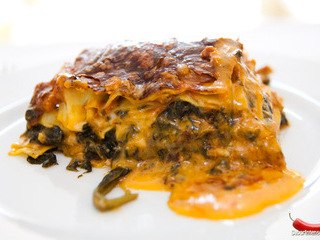 Lasanha de Atum e Espinafres