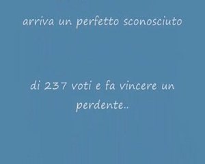 ELETTO A FUROR DI  POPOLO IL SINDACO IN SECONDA