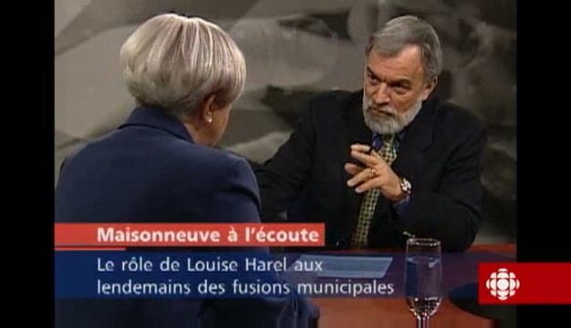 Louise Harel au lendemain des fusions municipales