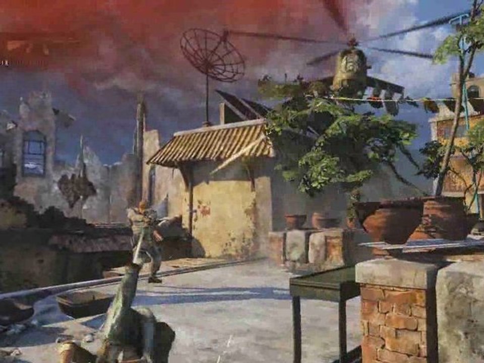 Uncharted 2: Rooftop Gameplay