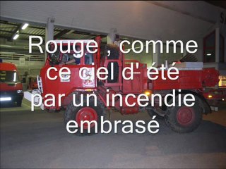 SAPEURS POMPIERS LA COULEUR ROUGE