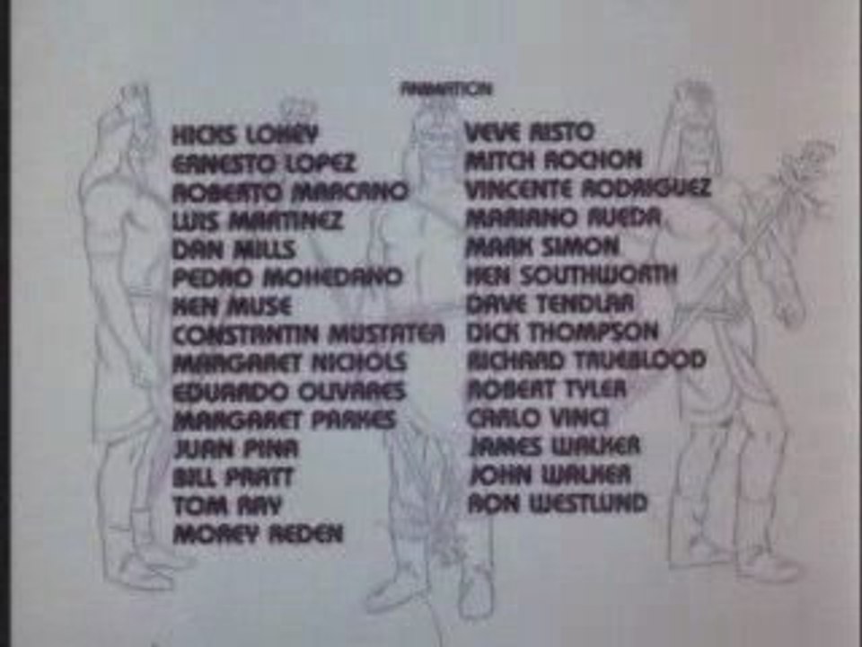 The Godzilla Power Hour - end credits (1978)