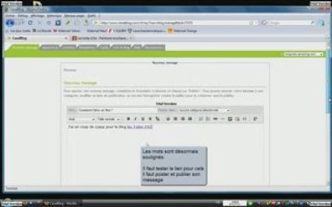 Comment insérer un lien dans son blog ?