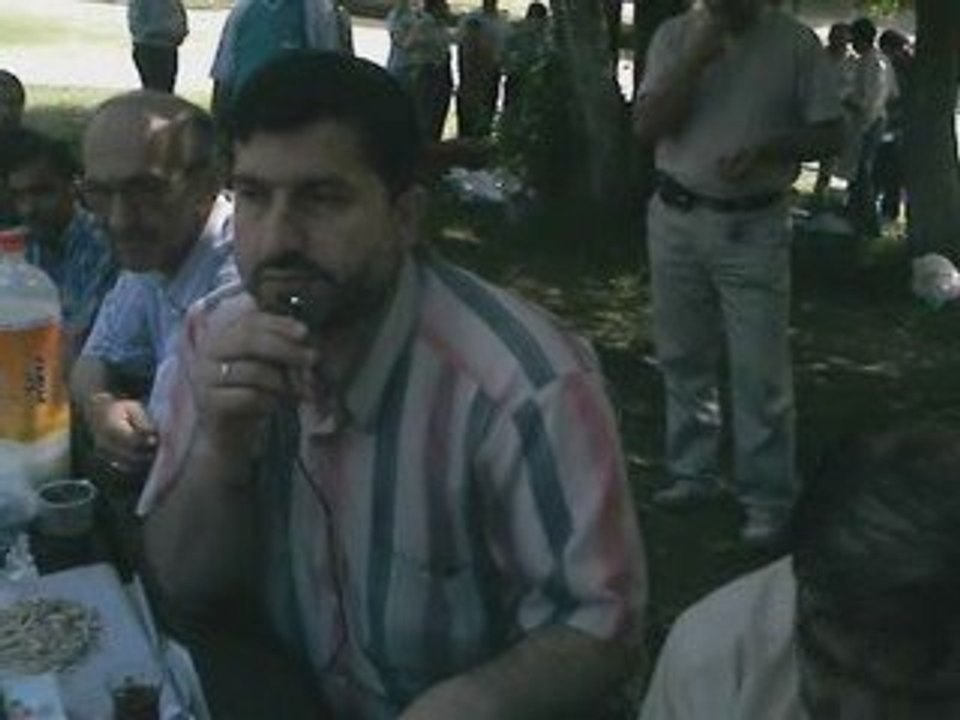 Din Görevlileri pikniğinde Hüseyin Baş'ın konuşması