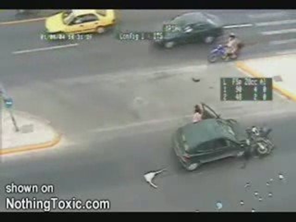 Bike Car Accident funny_