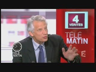 Villepin 11 juin 2009 France2 4 Vérités