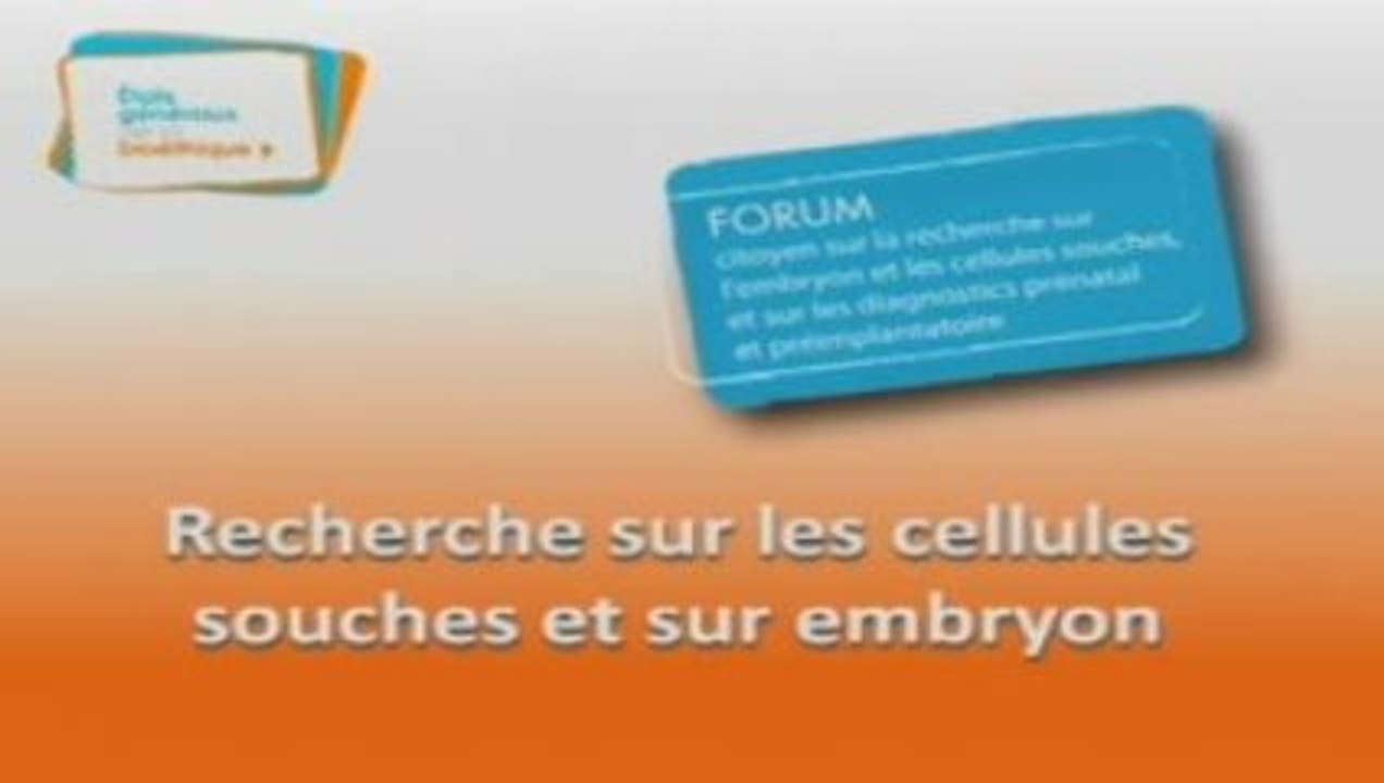 Etats généraux de la bioéthique Marseille Questions 9/06/09