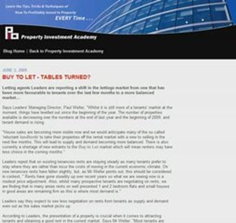 Property Investment News