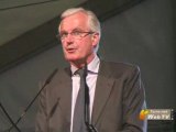Congrès des JA 2009, Barnier sifflé, un discours mouvementé
