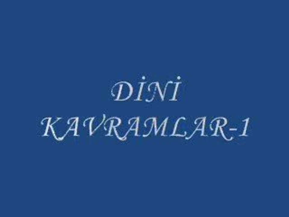 Dini kavramlar isitme Engelliler için Din Kültürü Dindersi