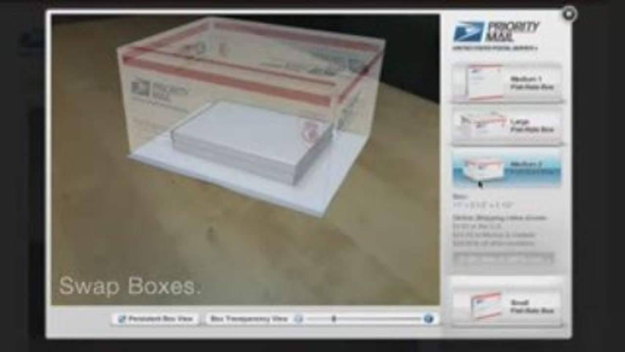 Priority Mail Virtual Box Simulator [USPS]