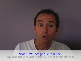 MSP comment trouver un stage dans l'industrie du sport