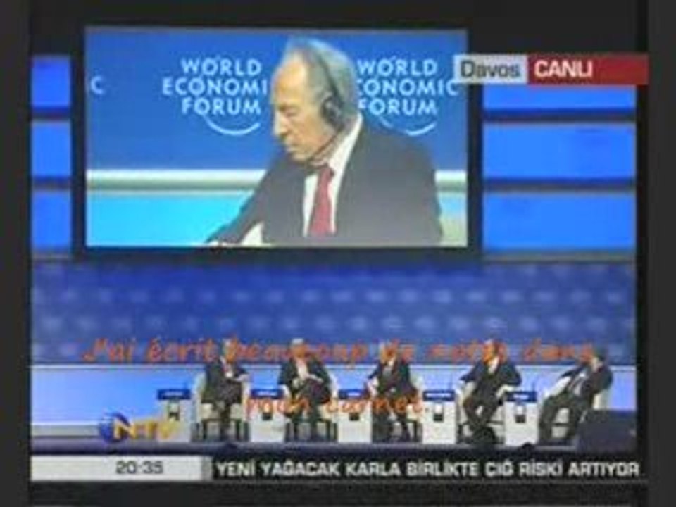 Le Premier ministre turc clash le président israélien !!