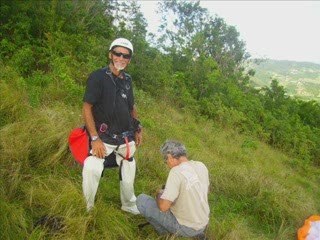 parapente en martinique avec Jean-jacques et Marcel