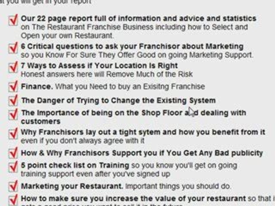 Restaurant Franchise: Critical Steps to Success