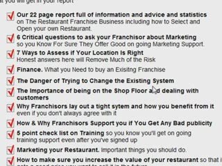 Restaurant Franchise: Critical Steps to Success