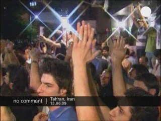 Supporters d'Ahmadinejad à Téhéran