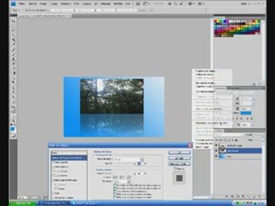 Tutoriel Photoshop #3 Effet reflet image et texte