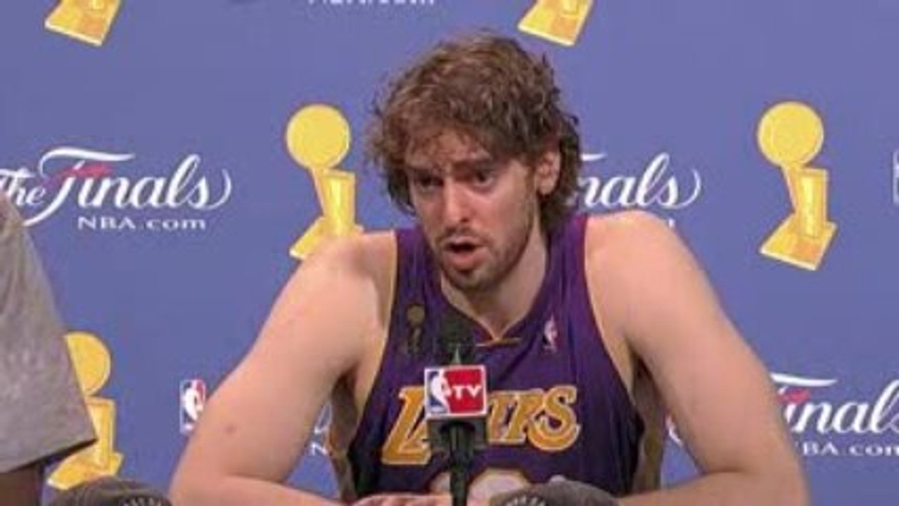 Pau Gasol and Lamar Odom talk about winning the NBA Champion
