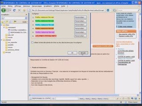 capturer, annoter, classer les offres d'emploi sur Internet