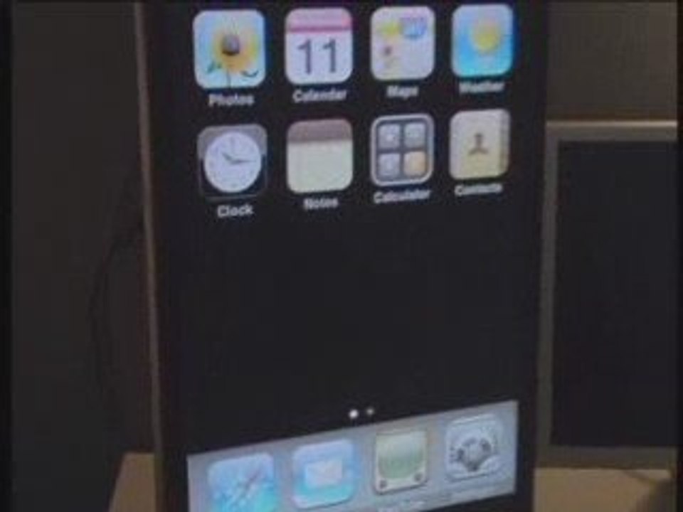 OS iPhone / iPod Touch sur un écran tactile