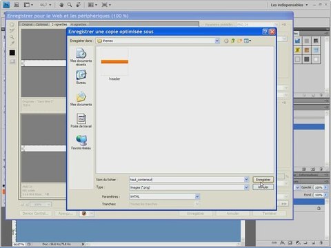 tuto kit graphique partie 2 découpe du fichier psd