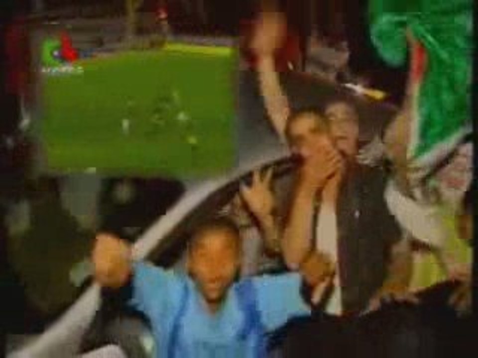 Algérie 3 -1 Égypte Liesse Populaire le 07 Juin 2009