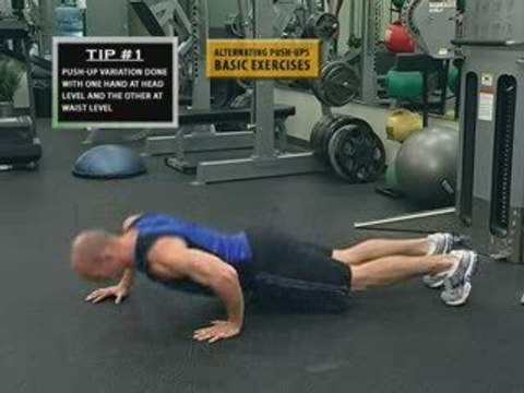 Alternating Pushups | Pushups