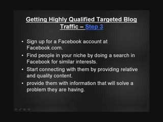Getting Highly Qualified Targeted Blog Traffic