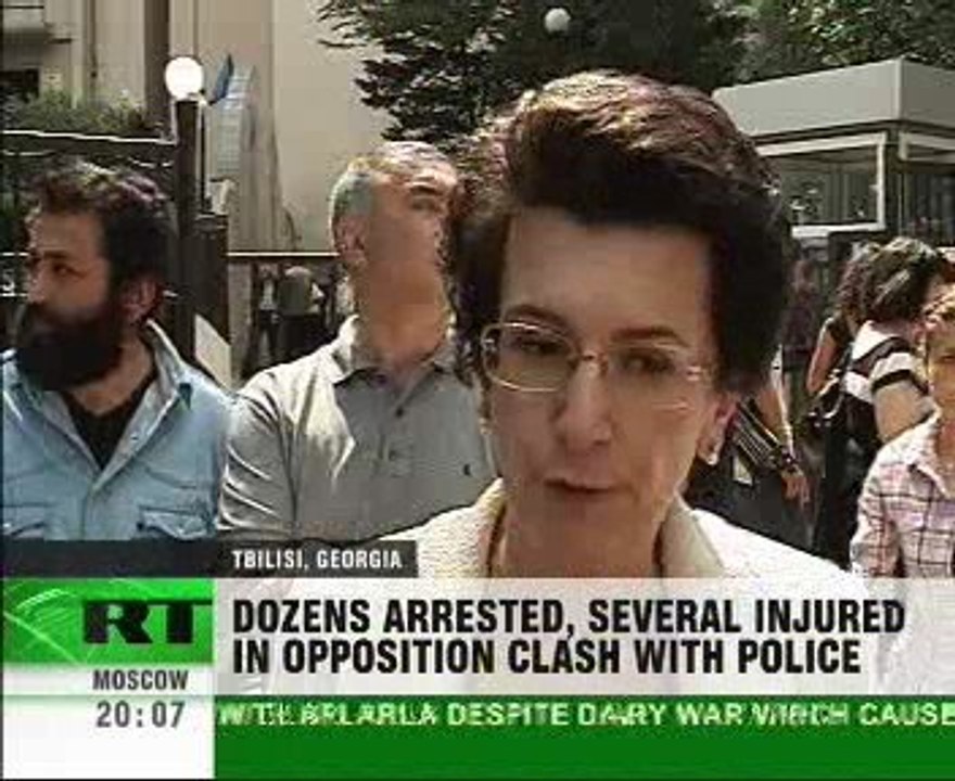 Crackdown on rally angers Georgian protesters