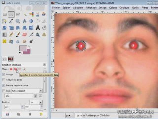 GIMP 2.6 : Corriger des yeux rouges