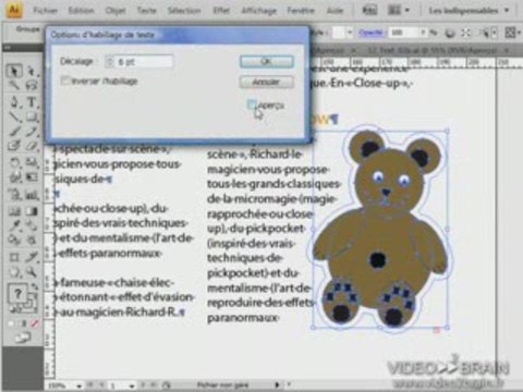 Illustrator CS4 : Habillage d'un graphisme