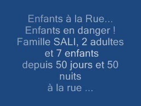 Famille Sali, 51 jours, 51 nuits dehors avec 7 enfants.