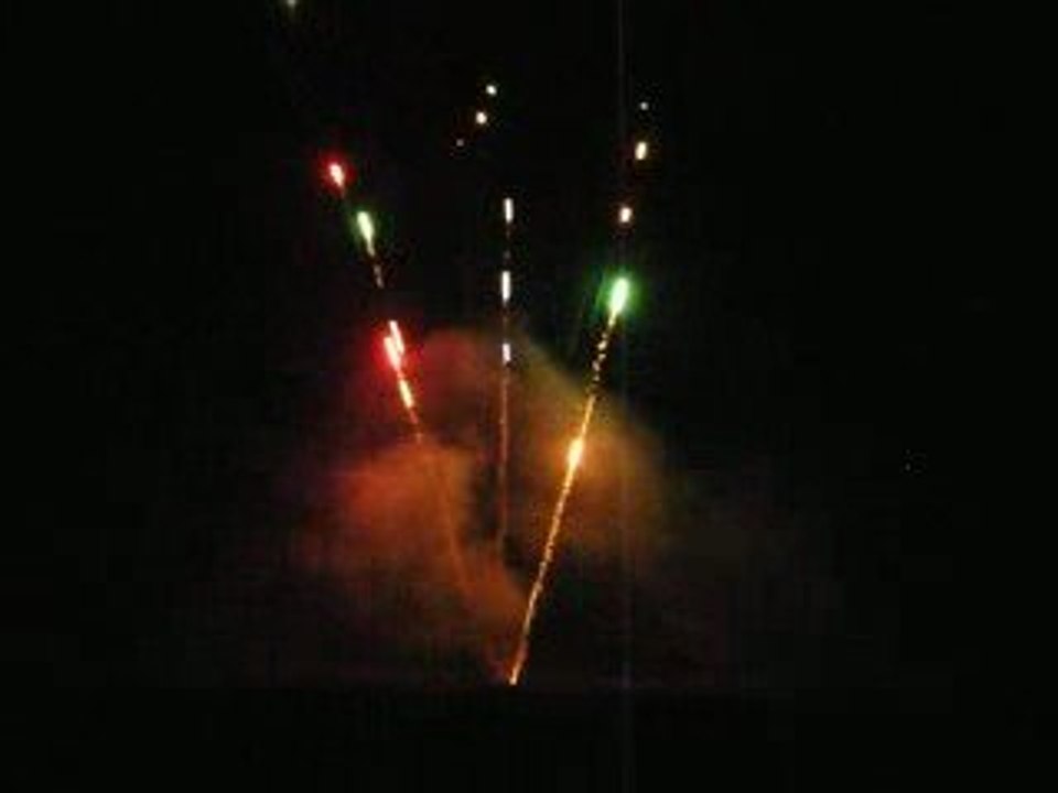 Feu d'artifice anniversaire Corentin et Olivier  Brion 2009