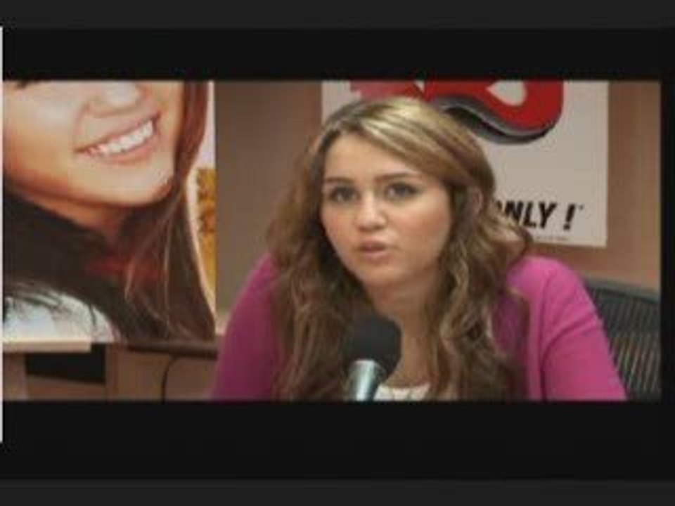 Interview de miley cyrus par nrj