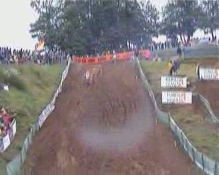 Championnat du monde moto cross Ernée 2009 frayeur Pichon
