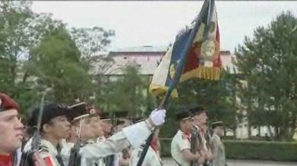 Cérémonie de dissolution du 57e régiment d'artillerie