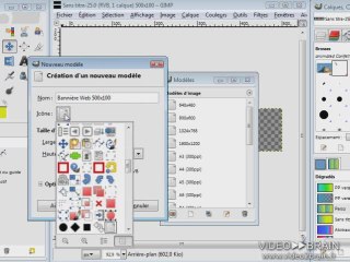 GIMP 2.6 : Créer un modèle de fichier