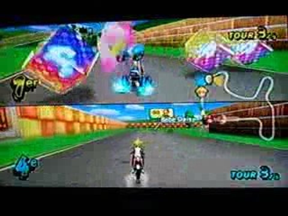 Mario kart wii course vs 2 joueurs
