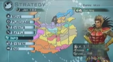 Dynasty Warriors 6 Empires Opening and Gameplay