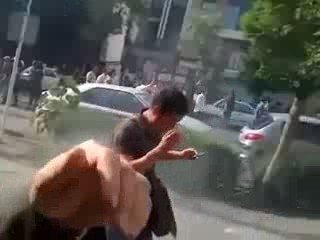 Iranian Police Use CS Gas On Protesters