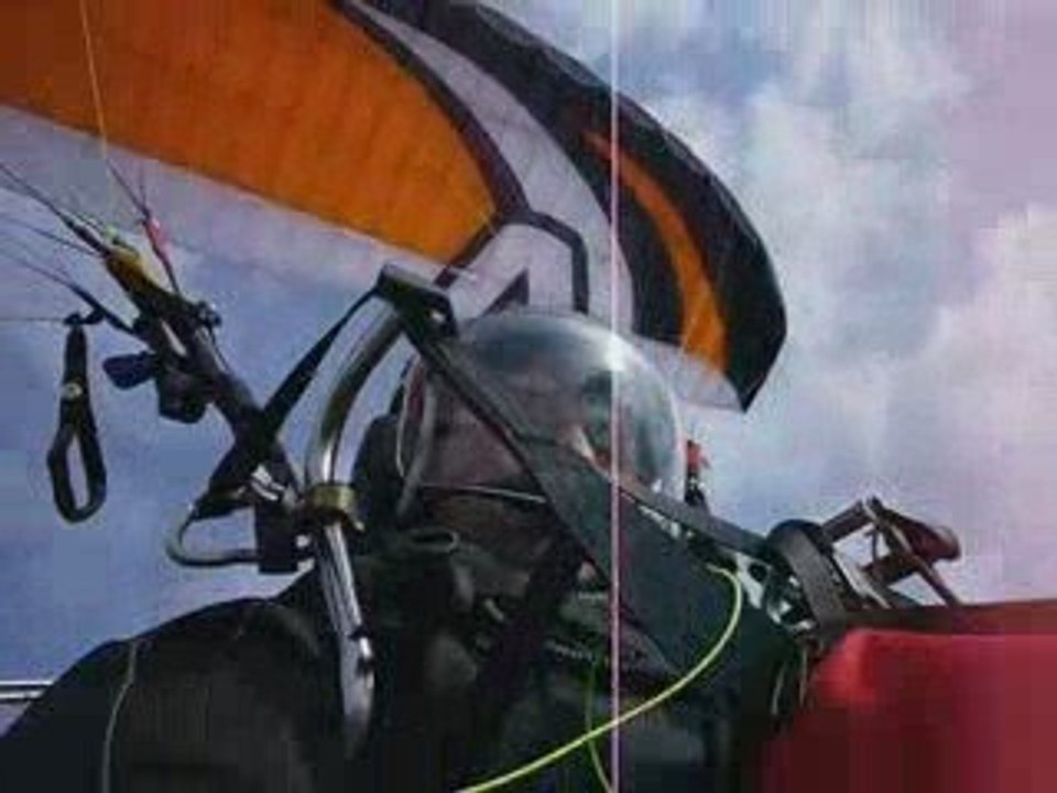 Paramoteur en hiver dans le Nord pas de Calais