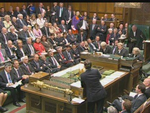 Labour MPs shout down David Cameron for a full minute