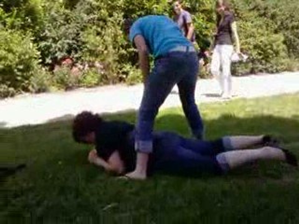 Bataille d'eau au parc du Château