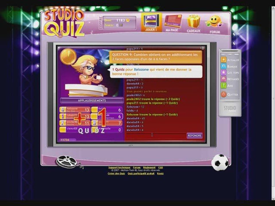 Présentation de Tout le Monde Veut P. S. P. et Studio Quiz